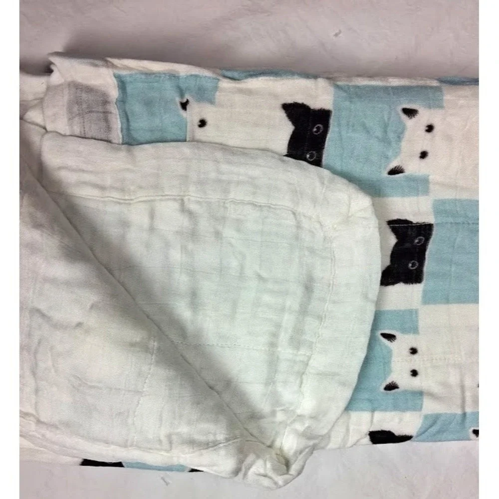 Baby Peek A Boo Cats Bamboo 4 Layer Blanket 47